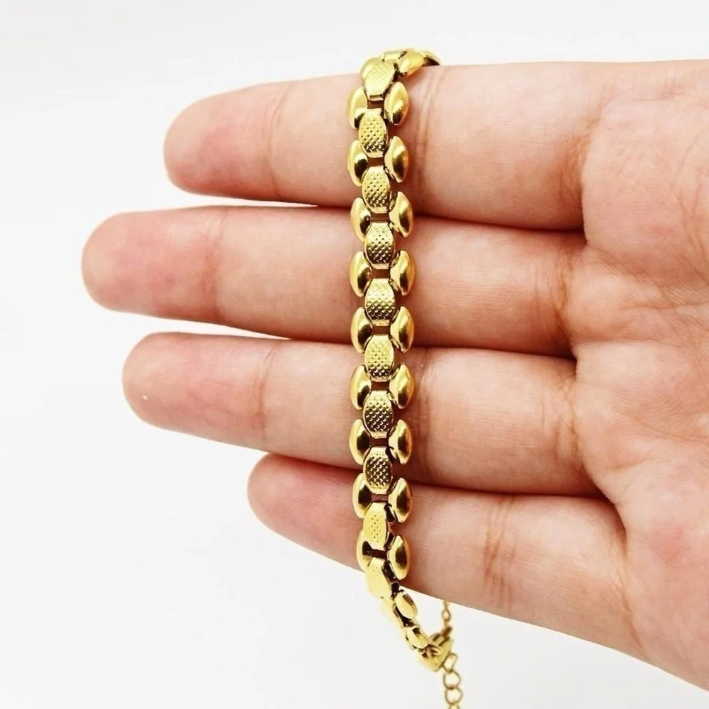 Gold Watch Chain Bracelet